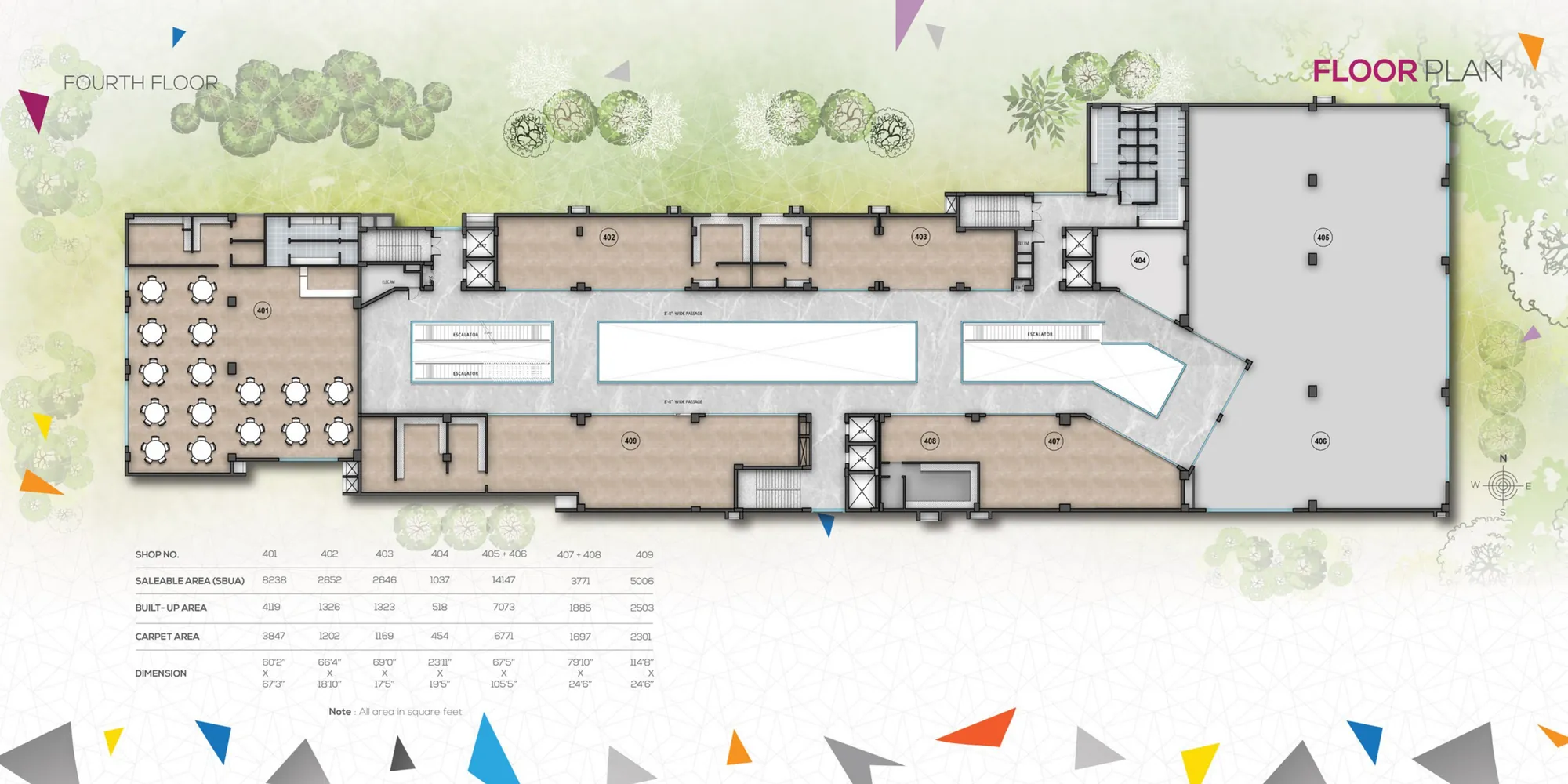 Palladium Mall - Fourth floor plan