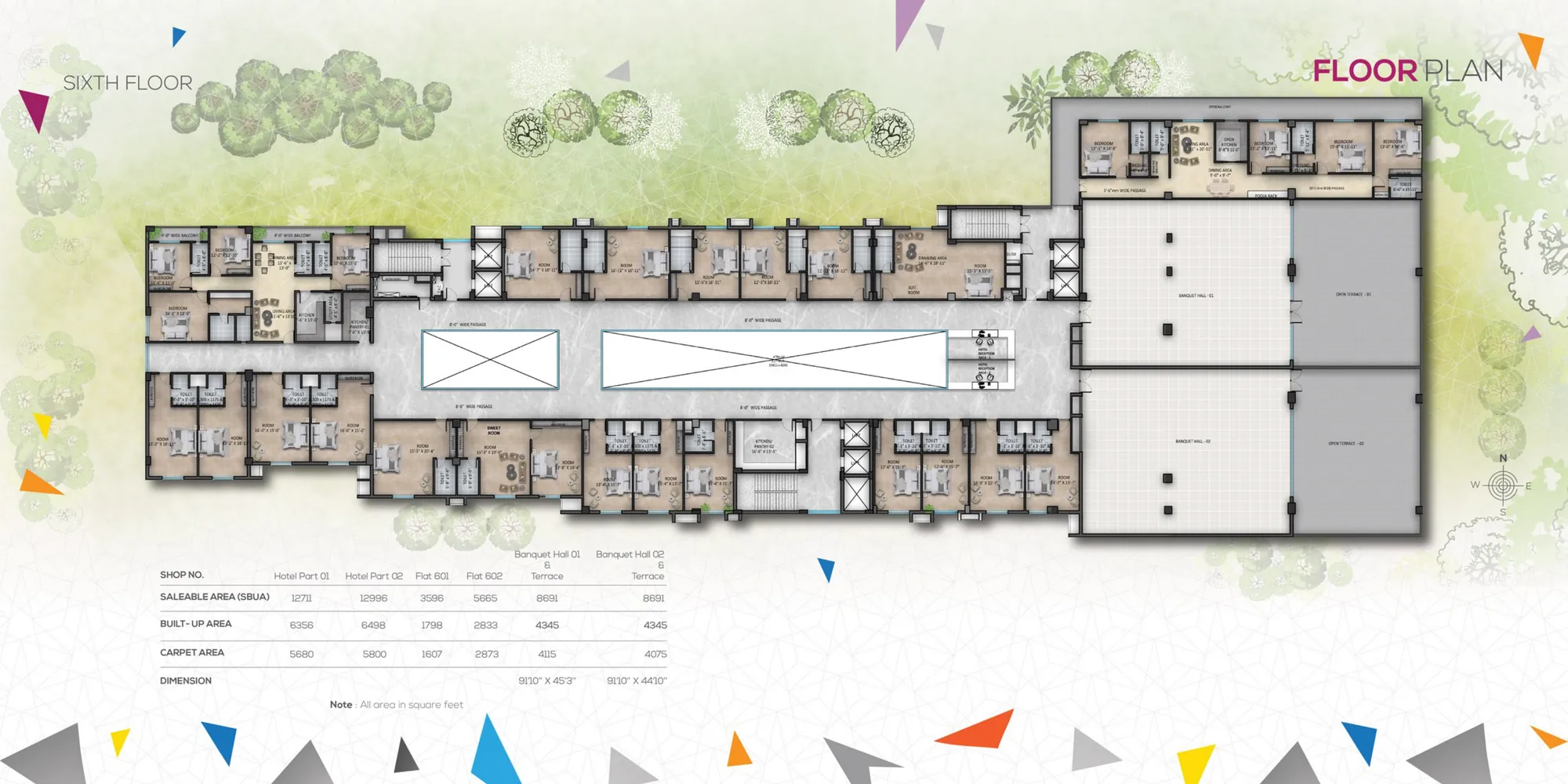 Palladium Mall - Sixth floor plan