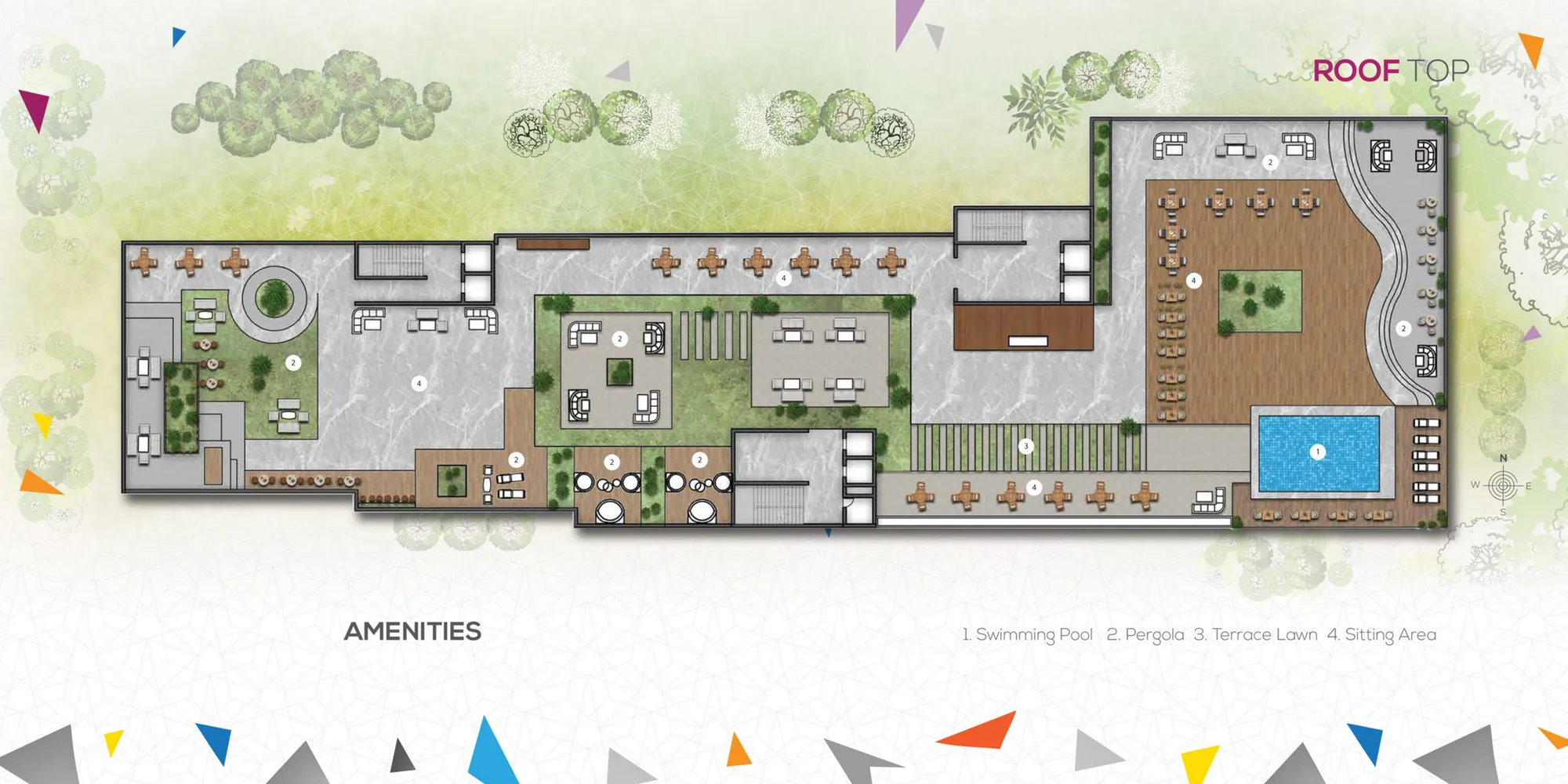 Palladium Mall - Rooftop amenities plan