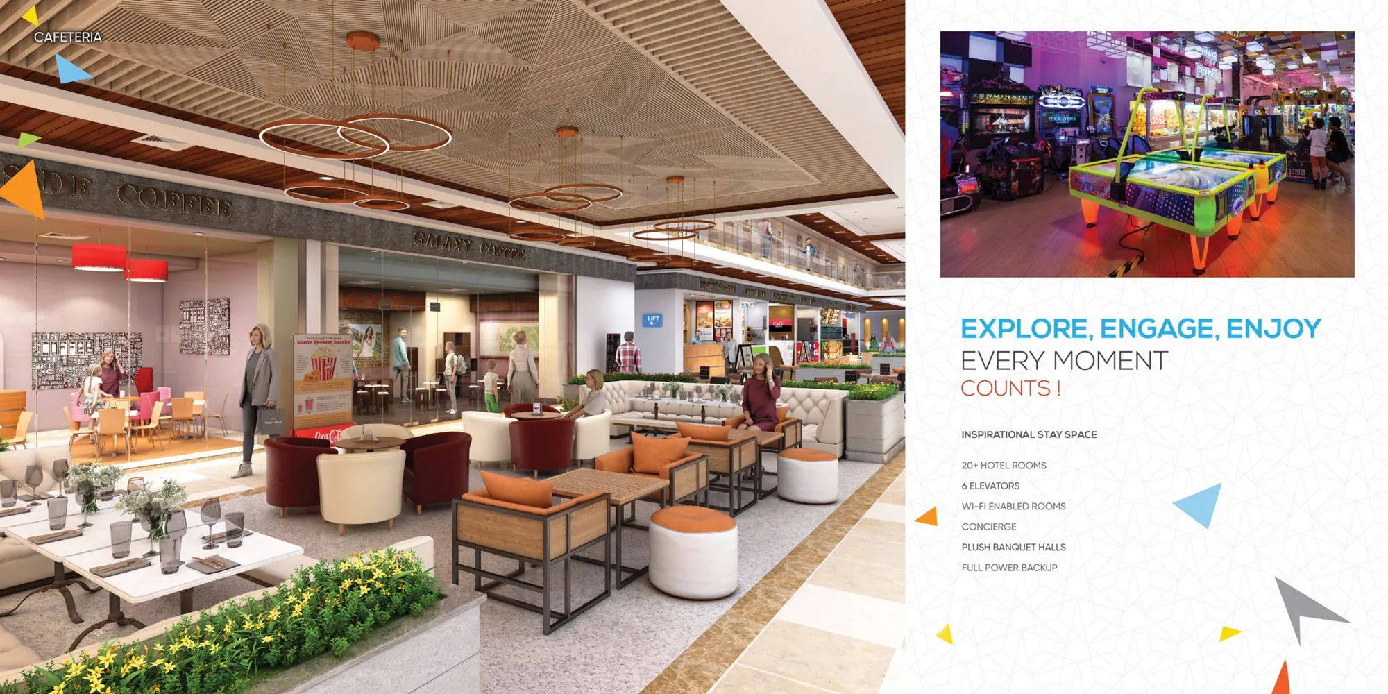 Palladium Mall brochure - Game zone and food court